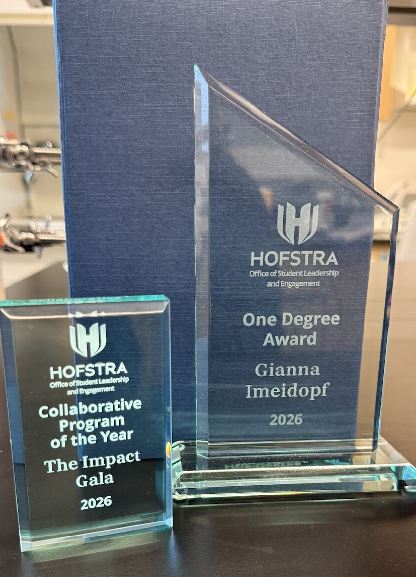 Hofstra Office of Student Leadership and Engagement One Degree Award and Collaborative Program of the Year award
